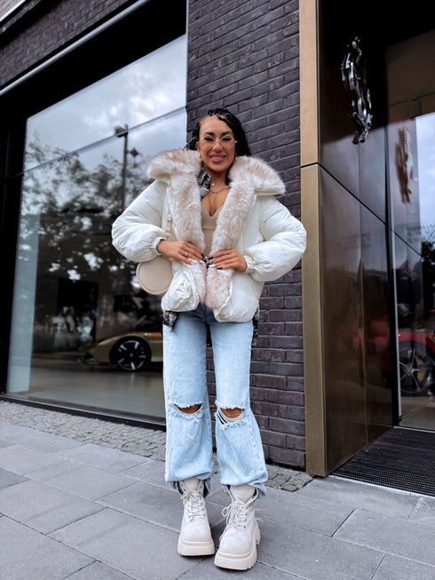 Short jacket "NORTH FL257" - WHITE